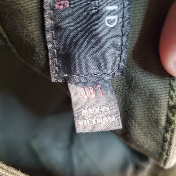 Torrid Army Green Moto Biker Boho Preppy High Rise Tapered Skinny Jeans 18 Tall - Picture 10 of 10